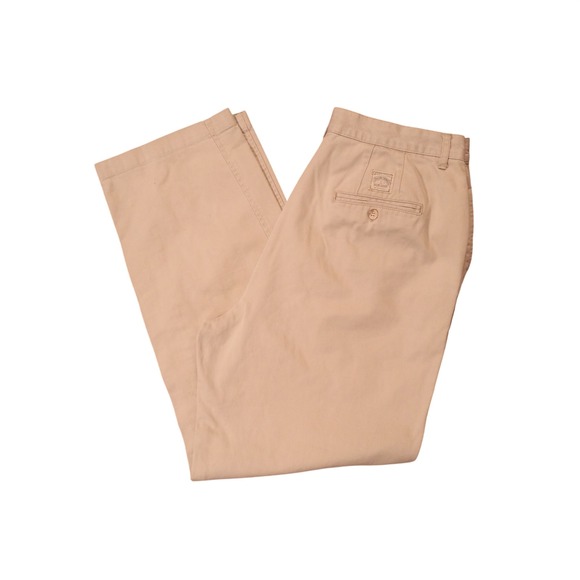 Ralph Lauren Pants - Ralph Lauren Chino Pants Womens 14 Tan Beige Pleated High Waist Cotton Made USA